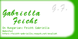 gabriella feicht business card